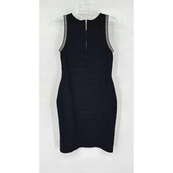 JOSEPH RIBKOFF dress bodycon sheath knit knitwear sleeveless black zip up 12 - Picture 5 of 6